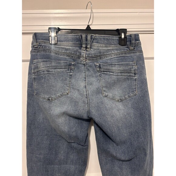 Democracy Jeans Women's Size 10 Blue "Ab" Technology Skinny Cropped Denim Jeans - Picture 6 of 6